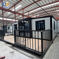 Maisons préfabriquées amovibles directement de l'usine, maison préfabriquée en conteneur de 40 pieds avec 4 chambres, maison extensible, maison modulaire mobile en conteneur préfabriqué