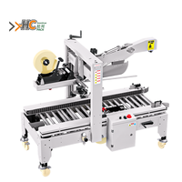 Machine de cerclage de cartons certifiée CE, haute productivité, efficace pour le remplissage, avec arrêt d'urgence et dispositif de sécurité continu pour sacs et cartons