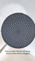 Ensemble de douche moderne en acier inoxydable avec jets pluie et pulvérisation douce, barre coulissante pour hôtels, appartements et villas