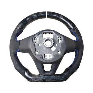 Volant en fibre de carbone forgé sur mesure, cuir, pour VW <span class=keywords><strong>Golf</strong></span> <span class=keywords><strong>GTI</strong></span> R MK7 MK8 <span class=keywords><strong>Golf</strong></span> <span class=keywords><strong>gti</strong></span>, amélioration de l'intérieur - Product Image 5