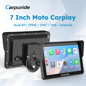 Affichage de <span class=keywords><strong>navigation</strong></span> pour moto Carpuride, sans fil, Moto CarPlay, Android Auto, interphone, double Bluetooth, IP67, W702RS Pro - Product Image 1