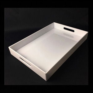 High Quality Tabletop Acrylic <strong>Tray</strong> <strong>Perfume</strong> Jewelry Acrylic Serving <strong>Tray</strong> with Handles ROHS Certificate - Product Image 6