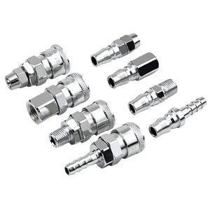 Connecteur pneumatique rapide de type C DDE Dade Pneumatics, 6 mm, 1/4 pouce, en acier inoxydable, raccord de tuyau de compresseur d'air - Product Image 1