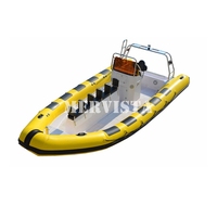 Bateau de pêche gonflable à coque rigide en fibre de verre Polit RIB 700 à vendre