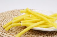 OEM/ODM Caramelo masticable de regaliz ácido con relleno sabor mango, barra de gomitas, caramelo de gomitas de regaliz ácido