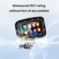 Navigateur GPS universel KLYDE avec écran tactile de 5 pouces, affichage portable pour moto, Android Auto, Apple Carplay sans fil, garantie d'un an