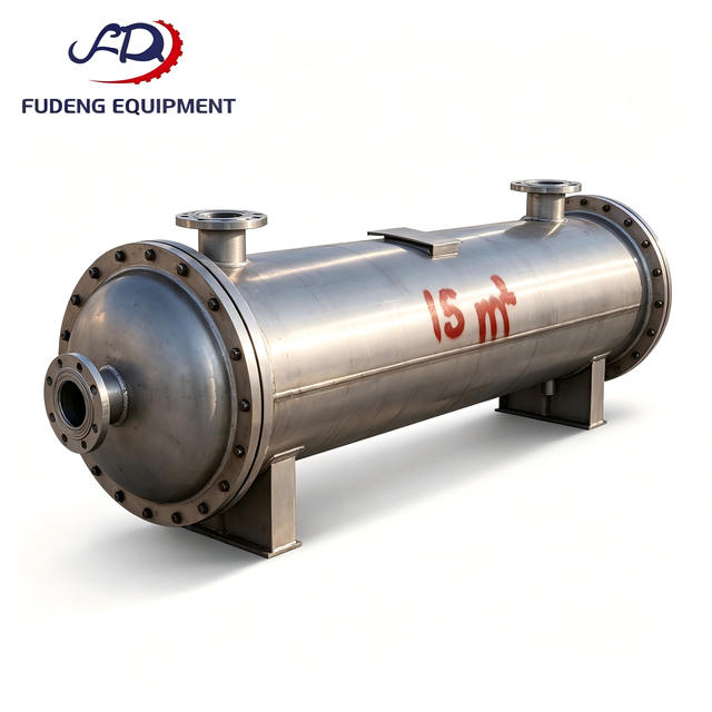 Marine Parts Oil Cooler D300 0.65 Square Stainless Steel Shell and Tube Heat Exchanger Competitive Price JV