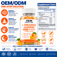 Gummies de L-Théanine à Marque Blanche OEM 400mg, 60 Unités, Complément Alimentaire pour Adultes, Vente en Gros, Distributeur en Carton