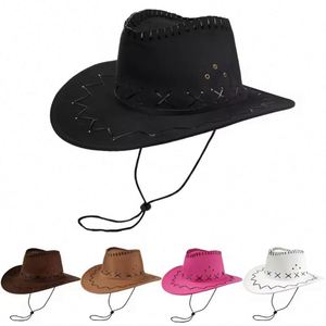 Sombrero Fedora Unisex de Alta Calidad, Color Sólido, Estilo Jazz, Ala Ancha, Diseño Liso, Personalizable, Casual, Elegante, de Poliéster y Algodón, para Primavera - Product Image 3