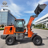 Chargeur télescopique FULCORE avec système de freinage pneumatique et forte traction pour travaux agricoles, chargeur diesel, livraison gratuite