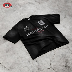 T-shirt da uomo personalizzata di alta qualità, oversize con spalle scese, in cotone pesante effetto sbiadito, per produttori di <span class=keywords><strong>abbigliamento</strong></span> - Product Image 1