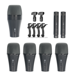 Kit de Micrófonos para Batería E900 de 7 Piezas con Estuche de Plástico <span class=keywords><strong>E906</strong></span> E904 E902, Micrófono de Batería con Cable para Grabación en Escenario, Kit de Micrófonos para Instrumentos de Batería - Product Image 1