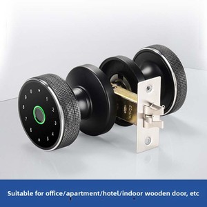 Tuya Smart Fingerprint Aluminum Alloy <strong>Door</strong> Lock BLE Spherical Design for Bedroom Apartment Keyless Entry APP Control Password - Product Image 3