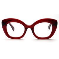 Cat64 nouvelle monture oeil de chat de mode de luxe monture en acétate noir personnalisée lunettes optiques pour femmes lunettes de lecture