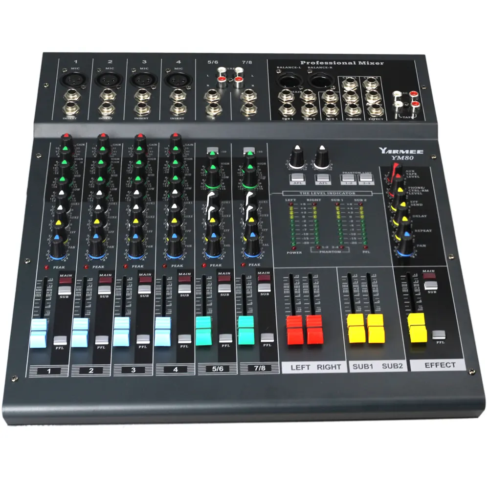 Yarmee conference auxiliary equipment mixing console mixer for audio system