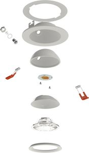 Faretto <span class=keywords><strong>LED</strong></span> <span class=keywords><strong>da</strong></span> Incasso a <span class=keywords><strong>Soffitto</strong></span> 3CCT Smart App RGBW 4 Pollici 9W Nuovo Design Faretto <span class=keywords><strong>LED</strong></span> COB - Product Image 4