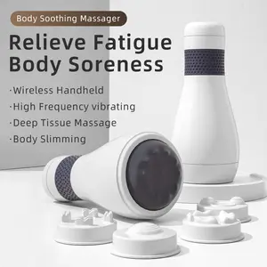 Masajeador de mano HUIFAN, masajeador corporal eléctrico para celulitis, Vibro para todo el cuerpo, máquina de masaje con rollo de celulitis