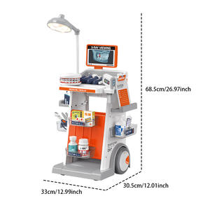 Ensemble de jouets médicaux et dentaires Yuglow pour enfants, kit de jeu de rôle docteur avec outils d'extraction dentaire, d'injection et de stéthoscope - Product Image 3