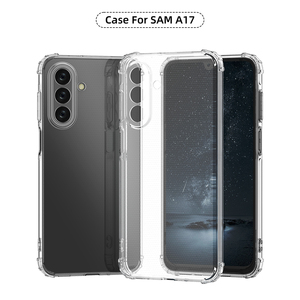 Para Samsung <span class=keywords><strong>Galaxy</strong></span> A17 Clear Case, Shock-Absorption Reforzado Corner Slim Flexible Soft TPU Phone Cover para Samsung <span class=keywords><strong>Galaxy</strong></span> A17 - Product Image 2