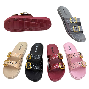 Sandalias de Hebilla para Mujer al por Mayor de África y el Sudeste Asiático, MOQ 1800+, EVA Plano, Suela Antideslizante, Verano - Product Image 4