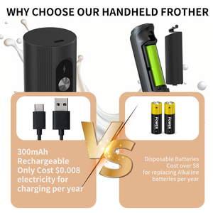 Meilleur <span class=keywords><strong>mousseur</strong></span> à lait électrique automatique portatif compatible <span class=keywords><strong>Nespresso</strong></span>, alimenté par USB, <span class=keywords><strong>avec</strong></span> support et couvercle, pour la cuisine et la maison - Product Image 3