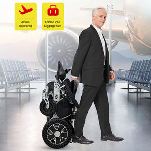 Silla de ruedas eléctrica plegable extragrande de alta calidad, con 24V, 350W * 2 motores, sillas de ruedas - Product Image 2