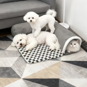 Les lits pour animaux de compagnie peuvent être démontés et lavés. Lits pour chiens et chats utilisables toute l'année - Product Image 1