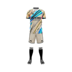 Maillots de sport personnalisés en gros pour équipes, imprimés, à séchage rapide, maillots de football, ensemble unisexe - Product Image 1