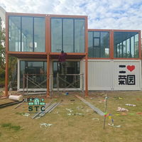 Bâtiment de bureau mobile préfabriqué respirant de 20 pieds, conteneur détachable, maison, magasin, atelier, salon modulaire sur plateau