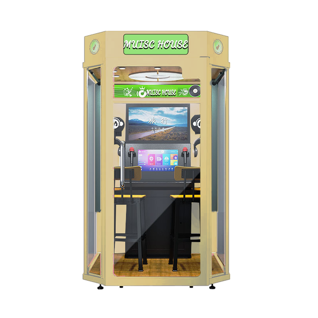 Mall Indoor Electronic Jukebox Karaoke Singing Booth 32inch Screen Metal Construction Coin Operated KTV Game Machine