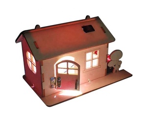 Modelo <span class=keywords><strong>de</strong></span> Casa <span class=keywords><strong>de</strong></span> Madera Hecho a Mano en 3D, Simulación <span class=keywords><strong>de</strong></span> Cabaña, Rompecabezas <span class=keywords><strong>de</strong></span> Madera para Niños, Proyectos Escolares, Equipo Educativo - Product Image 1