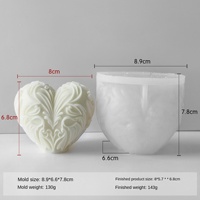 Moules décoratifs 3D en relief personnalisés OEM ODM pour usine, adaptés aux bars, hôtels, bougies DIY à domicile, moules en silicone pour parfums