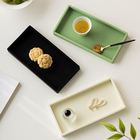 Plateau de rangement en silicone style nordique 20x10cm pour salle de bain, cuisine, salon, coiffeuse, organisateur de clés, cosmétiques et bagues