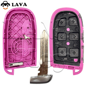 Pegatina negra rosa para Scat Pack 392 DAYTONA HEMI Challenger VIPER Hellcat SRT Redeye Demon 170 RT Carcasa de llave inteligente con control remoto - Product Image 3