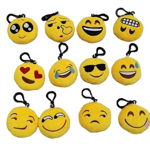 Vente directe usine – Jouets en peluche polyvalents pour enfants, porte-clés en peluche doux avec émoticônes de dessins animés mignons - Product Image 6