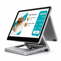 Customized All in One Double Screen Pos System Terminal Movable Screen Electronic Cash Register Pos Machine Touch Screen