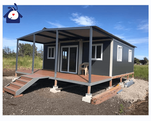 Casa contenedor plegable portátil de lujo de 20 pies, pequeña villa prefabricada extensible para acampar - Product Image 3