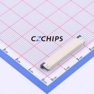 FPC-1.0AX-24PWBH25 FFC/FPC Connector SMD,P=1mm Connector Drawer Type Bottom Contact 24P 1mm - Product Image 2