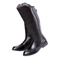 Bottes de cowboy hautes pour hommes avec fermeture éclair, bout pointu, antidérapantes, chaudes, tendance automne, mode extérieure, pour cavalier