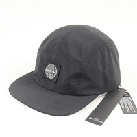Gorra de 5 Paneles Personalizada al por Mayor con Logotipo, Gorra de Campamento de Nailon Técnico, Parche de Goma, Gorra Deportiva para Exteriores con Visera Plana, Estilo Gorpcore y Streetwear
