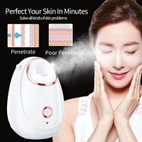 Vaporizador Facial Eléctrico Portátil Inteligente con Pulverizador Frío y Caliente Recargable, Nano Iónico, Gran Vapor, para Hidratación Facial en Casa