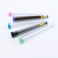 Accessoires pour fumeurs Tube d'emballage conique en plastique de 125 mm avec couvercle en silicone standard