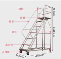 Escalier vertical en acier à 1 niveau Speedone avec surface peinte anti-corrosion pour utilisation en rack à outils dans les ateliers