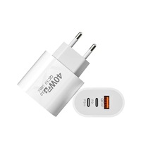 Chargeur rapide 3 ports PD + USB, prise standard EU/US, prise portable USB 2 PD, adaptateur de chargeur mural rapide pour iPhone 18
