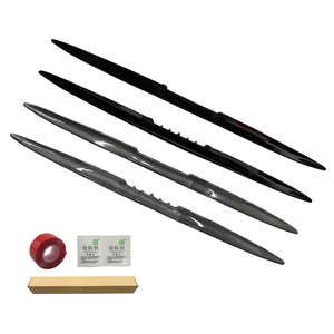สปอยเลอร์ลายคาร์บอนไฟเบอร์ 3 มิติ 3 ชิ้น - ปีกหลังรถแข่งสีดำเงา ABS สำหรับ <span class=keywords><strong>Civic</strong></span> <span class=keywords><strong>Corolla</strong></span> Camry - Product Image 5