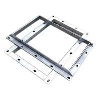 Conduit d'aération galvanisé de grand diamètre de bride carrée de fer d'angle pour le système de la CAHT