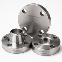 JXD Machining Usinage CNC sur mesure, bride à souder par emboîtement en acier inoxydable, fabrication métallique de précision pour équipement sous vide, pièce OEM