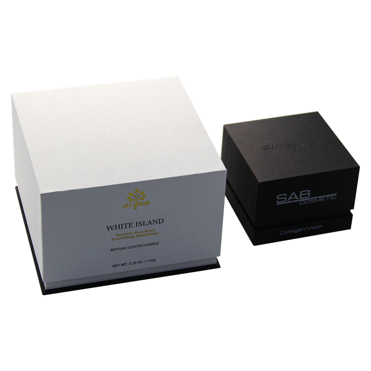 custom logo kraft paper candle gift card folding candle packaging boxes luxury gift box for candles