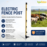 Solución de Cercado con Postes de Fibra de Vidrio Resistentes a los Rayos UV y al Agua, Fáciles de Instalar, 840 mm de Altura, para Contención de Animales y Sitios de Construcción