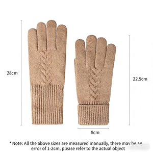 Guanti Invernali in Cotone Personalizzati per Uomo e <span class=keywords><strong>Donna</strong></span>, Elastici, Morbidi, Caldi, per Corsa, con Touch Screen, in Acrilico - Product Image 6